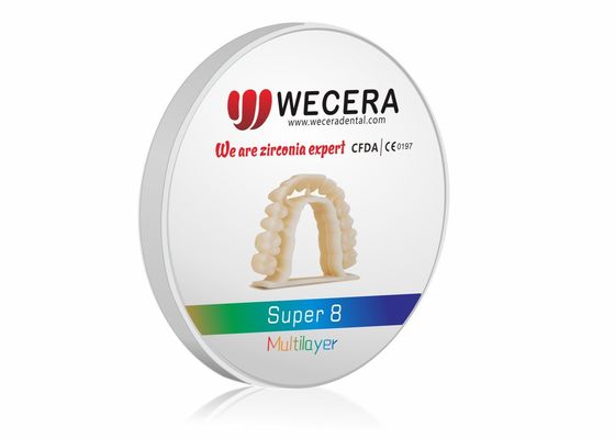 Other Dental Equipments Super 8 Layers Zirconia Disks Dental Zirconium Blocks for Durable Precision and Dental Restoration Solutions