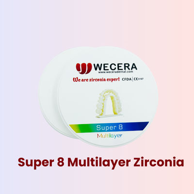 Chemical Solubility under 100 micrograms per square centimeter 3d multilayer zirconia featuring sintering density 6 grams per cubic centimeter ideal for dental restorations