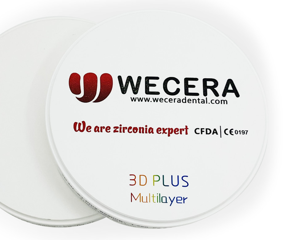 Compatible Machines Roland VHF Imes-icore 3D Multilayer Zirconia for Dental Labs and Milling Centers