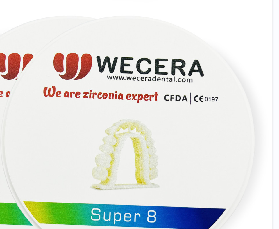 Amann Girrbach System Multilayer Zirconia Block with Sintering Density 6.0g/cm3 and 100% Precise Scaling Factor