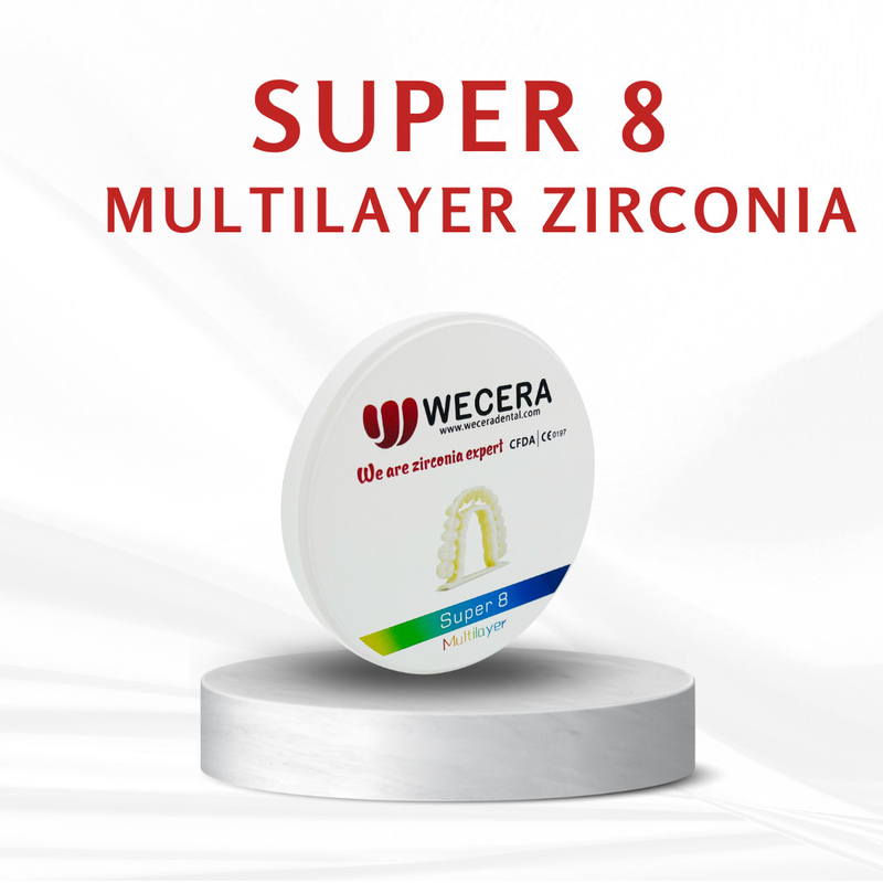 25mm Thickness Multilayer Zirconia Disc Recommended for Crown And Bridge 100 Year Life Time